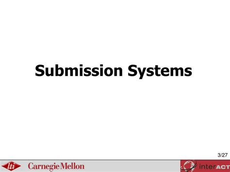 Submission systems .